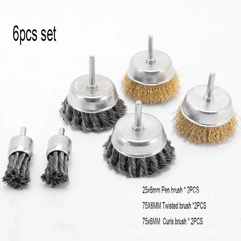 Abraser Steel, Knot Joint Rotary Machine, Bowl Brush Wire Wheel, Drill Polishing Rust Removal, Accessories Gadget Grinder Angle