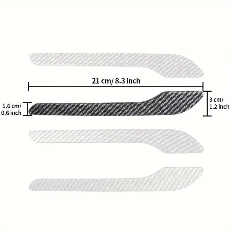 Suitable for Tesla new Model3/ModelY door handle sticking scratch-resistant carbon fiber Y modified decorative accessories