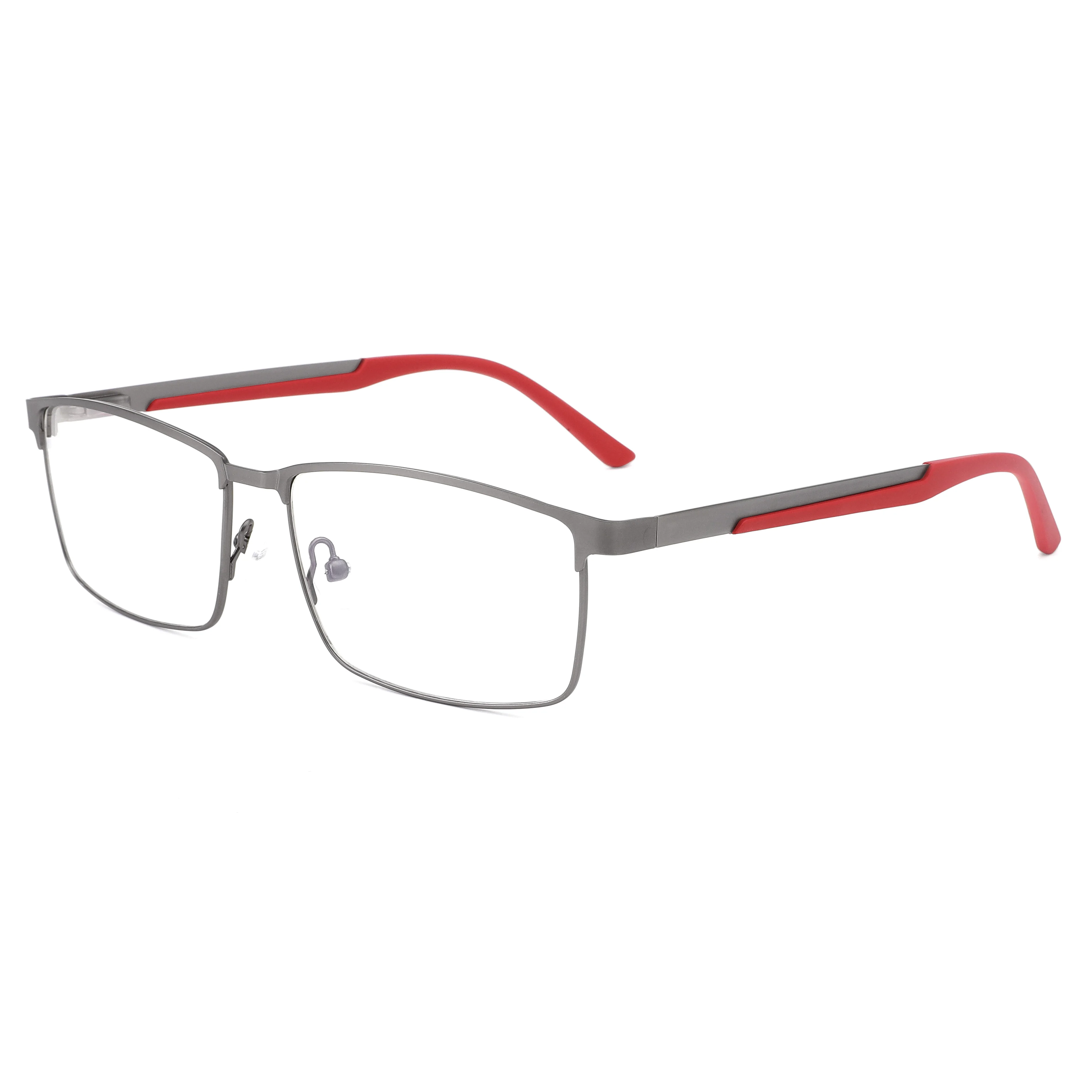

VZONE Retro Square Metal Glasses Frame Men Women Ultra Light Half Rim Optical Eyewear Business Vintage Spectacles