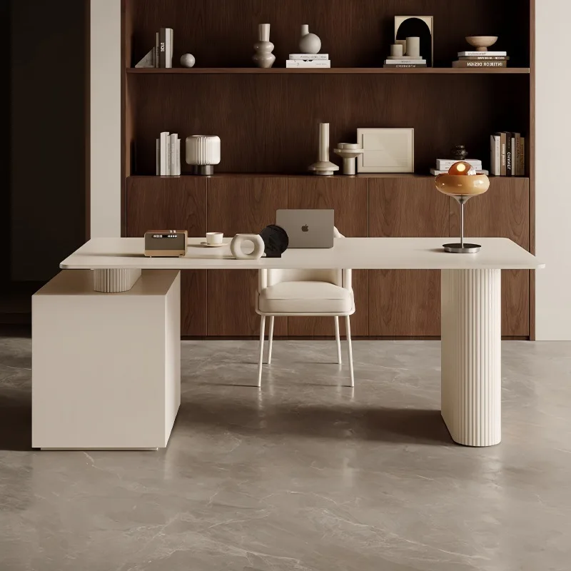 كريم ويند بريميوم سليت طالب المنزل دراسة الكتابة الحديثة بسيطة غرفة نوم الكمبيوتر