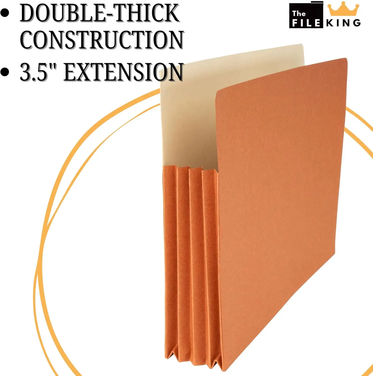 مجموعة مجلدات ملفات الأكورديون القابلة للتوسيع |   10 عبوات من حجم الرسالة |   3.5 "توسيع لتنظيم الورق