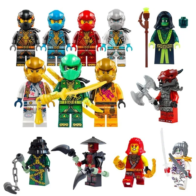 

New building blocks 19th season Phantom Ninja Roquekul Zaktnok humanoid doll mini character toy birthday gift toys for girls