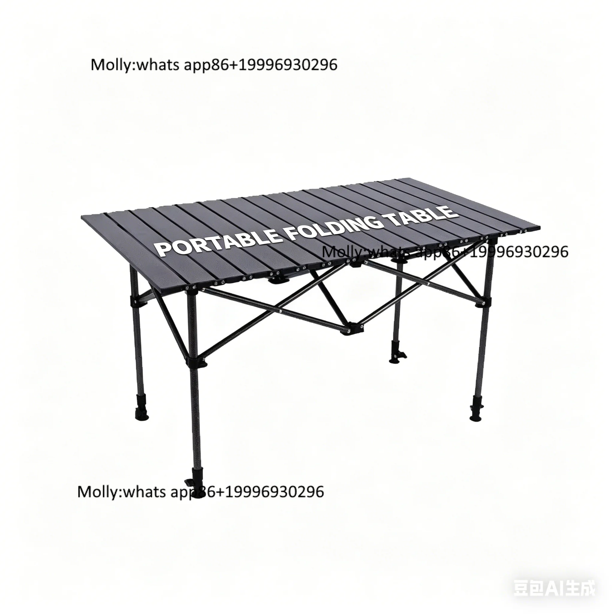 Carbon Steel Modern Design Outdoor Table Street Vending Portable Picnic Cooking Barbecue Camping Park Use Egg-Roll Table