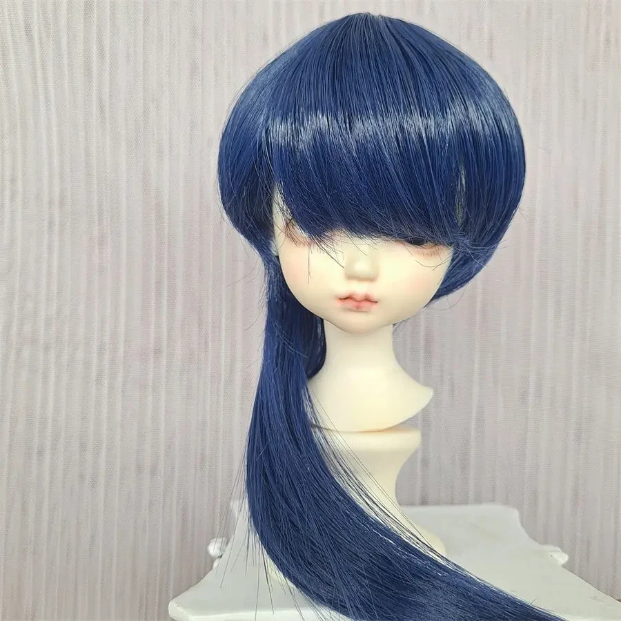 Doll's Wig for 60/45/30cm Bjd Doll Wolf Tail Short Hair with Bangs Girl Toys Dress Up 1/3 1/4 1/6 1/8 Doll Accessories,no Doll