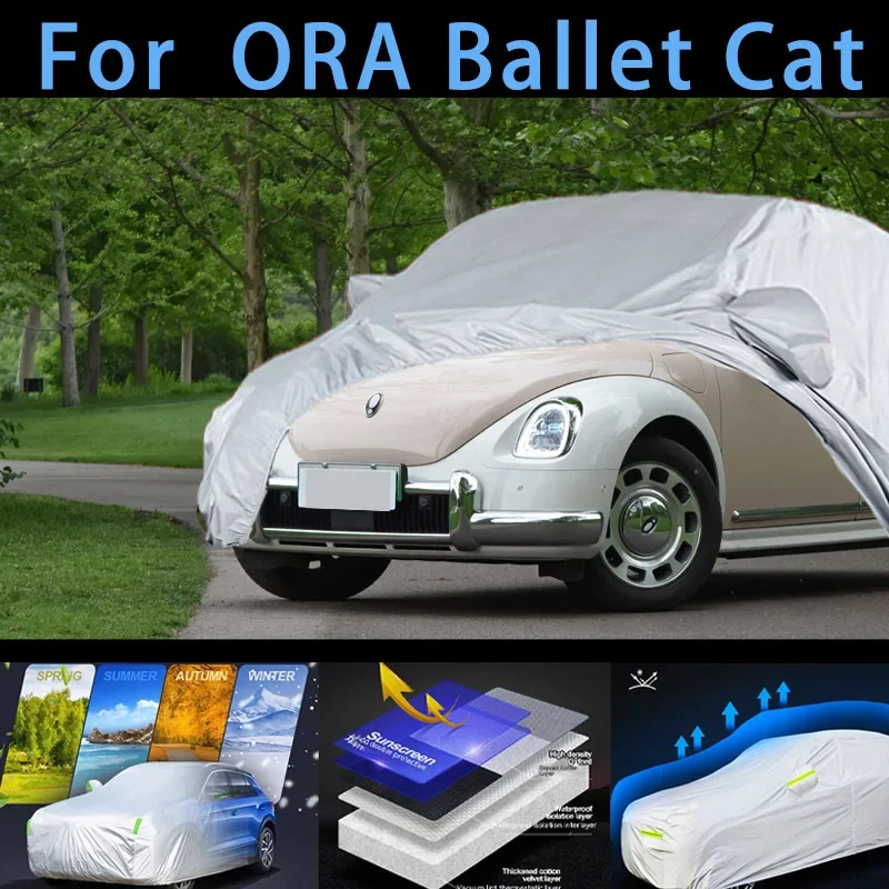 

For ORA Ballet Cat Car protective cover,sun protection,rain protection, UV protection,dust prevention auto paint protective