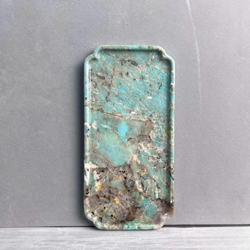 Natural luxury stone dry tea tray Modern light luxury tray