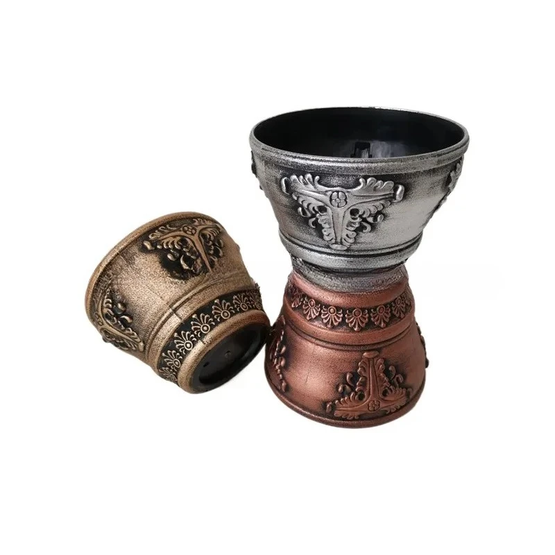 Painted Relief Antique Creative Home Decoration Planting Plastic Flower Pot Container Factory Direct Sales