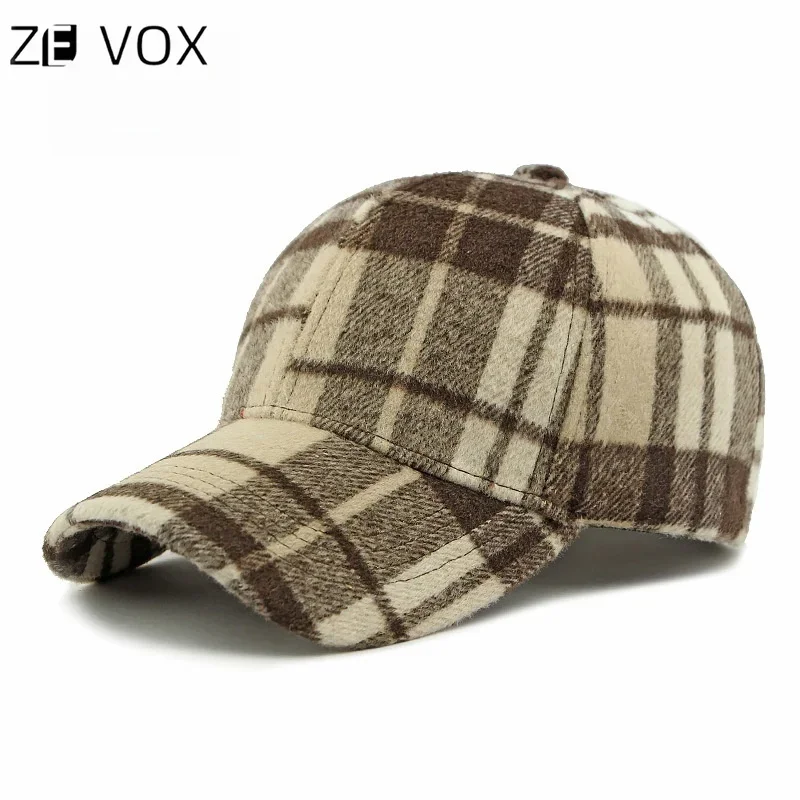 Fashionable and Classic Hard-top Official-website Baseball Cap for Men and Women, Autumn Spring Check Pattern Duck Tongue Cap