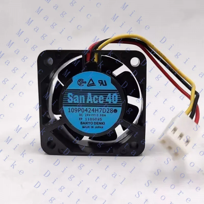 

UU ДЛЯ Sanyo SanAce40 109P0424H7D28 4015 DC24V 0,08A 3-контактный охлаждающий вентилятор