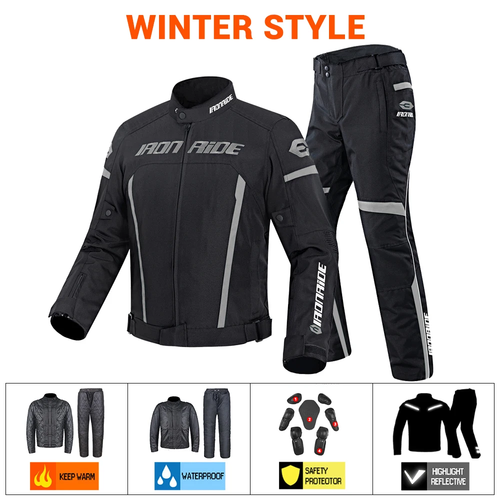 Motorcycle Jacket Man Motocross Off Road Pants Motorcycle Riding Windproof Outdoor Anti-fall Motorcycle Jacket For Winter Autumn