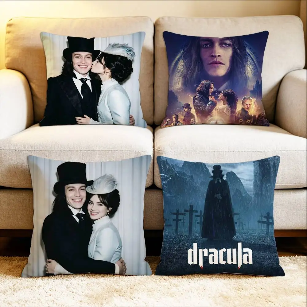 

D-Dracula A Love Tale 2025 Various Sizes Square Pillow Case For Car Home Bedchamber Decor