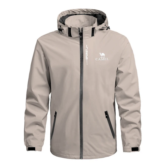 Camel Waterproof Hiking Jackets for Men and Women Sun Protection Windbreaker Camping Climbing Rain Coat Unisex Portable Clothes