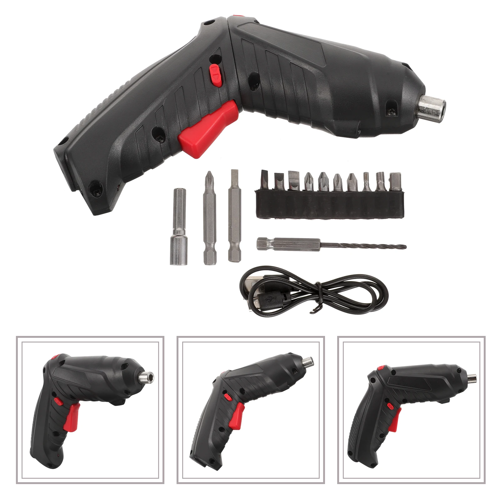 

Rechargeable Screwdriver Electric Drill Machine Portable Small for Home Iron DIY Furniture Assembly Toy Repair
