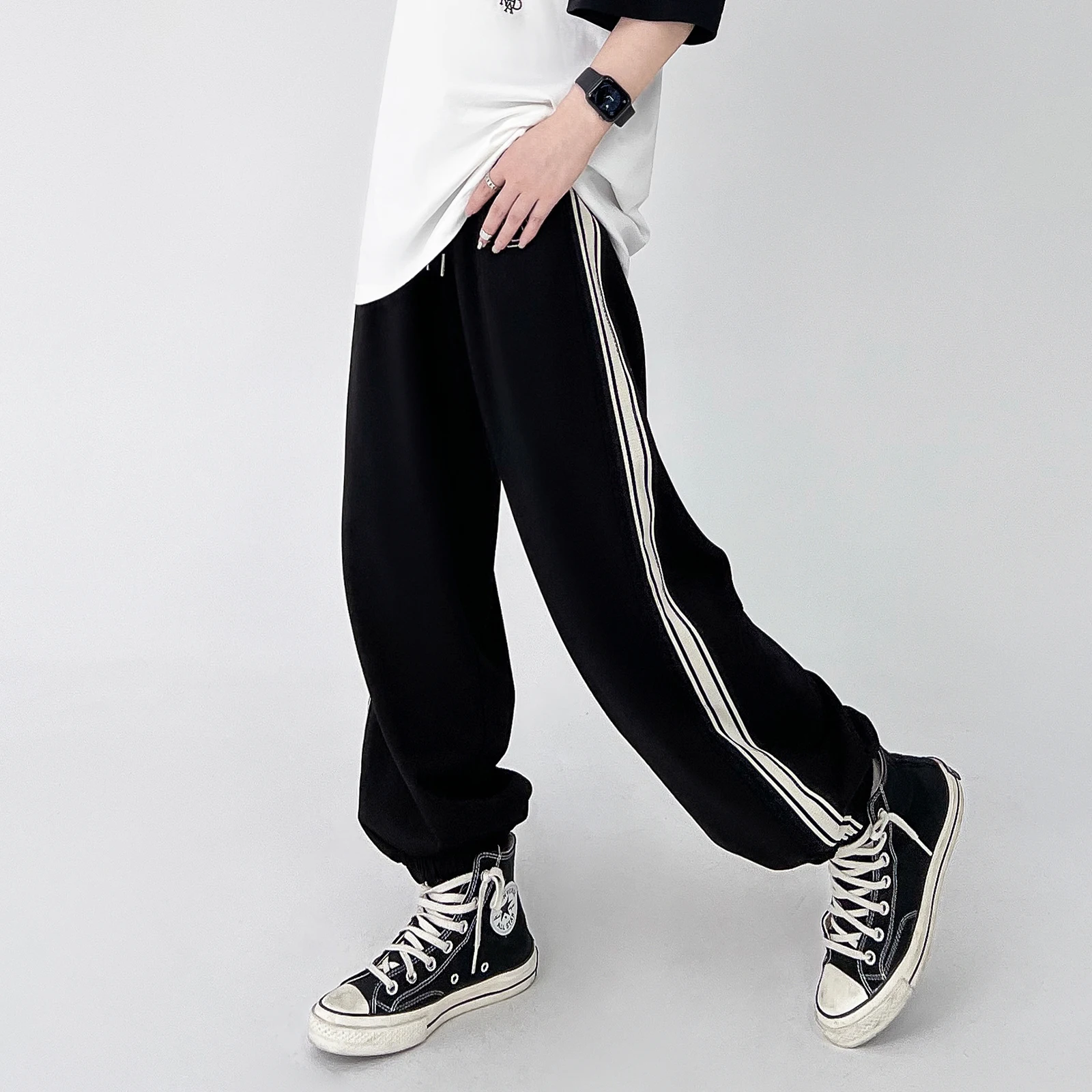 

Оригинальные спортивные повседневные брюки M-Home Bla для женщин, свободные брюки с манжетами, новинка 2025 года, универсальные уличные спортивные штаны