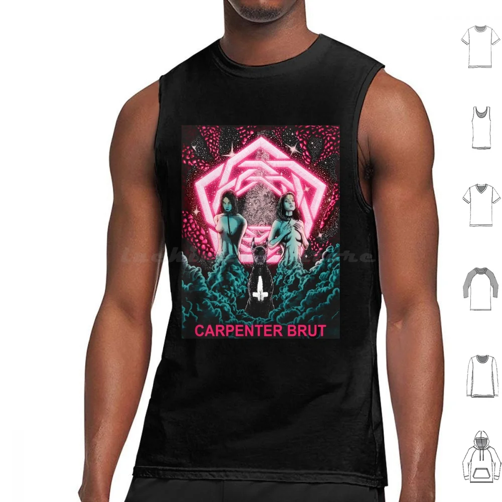 Carpenter Brut Art-Logo Tank Tops Print Cotton Carpenter Brut Carpenter Brut Band Carpenter Brut Maskes Carpenter Brut