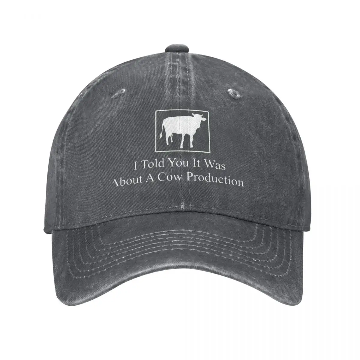 

I Told You It Was About A Cow Productions Baseball Cap Anime Hat hard hat Men's Hats Women's