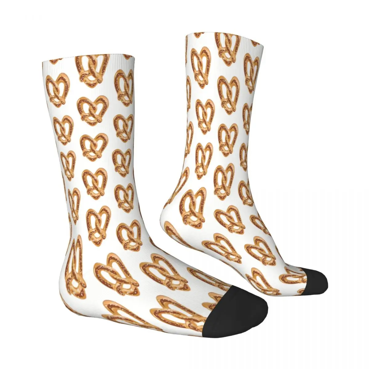 Pretzel Love Dessert Socks Male Mens Women Winter Stockings Polyester