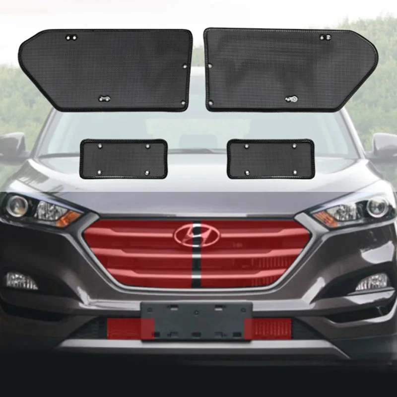 Car Insect Screening Mesh Front Grille Insert Net Front Insect Screening Mesh Net Grille For Hyundai Tucson 2015 2016 2017 2018