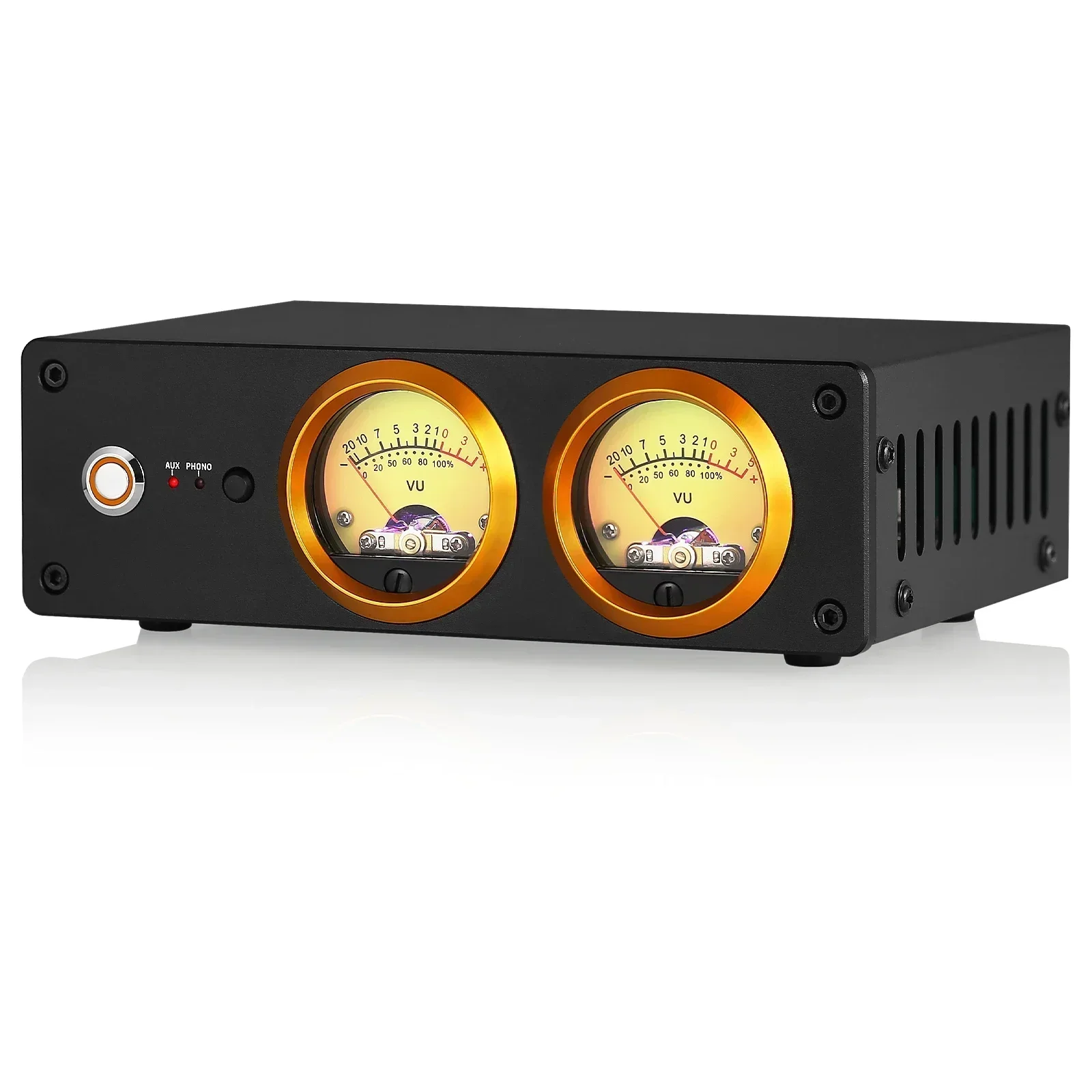 Douk Audio Mini przedwzmacniacz gramofonowy T13 do domowych gramofonów wzmacniacz słuchawkowy Preamp gramofonów z podwójnym miernikiem VU — zdjęcie produktu 7