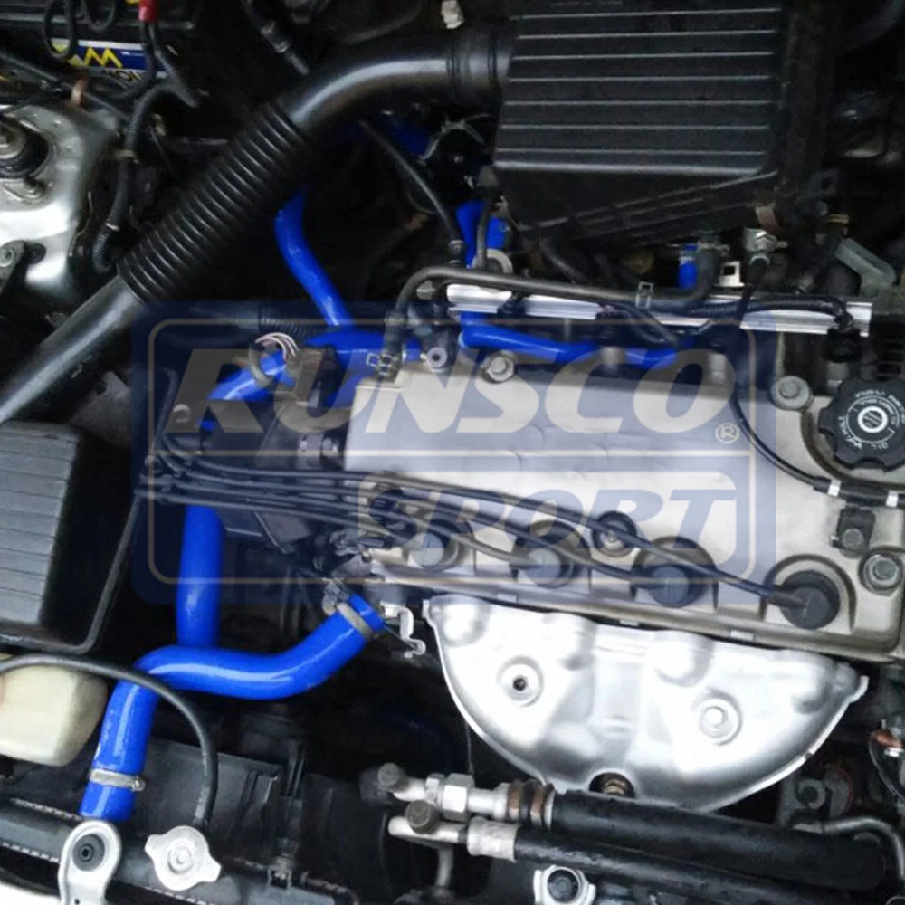 Silicone Coolant Hose Radiator Pipe Kit for Honda Civic EP3 02-05 Type R K20A2 (13pcs/set)-runsco
