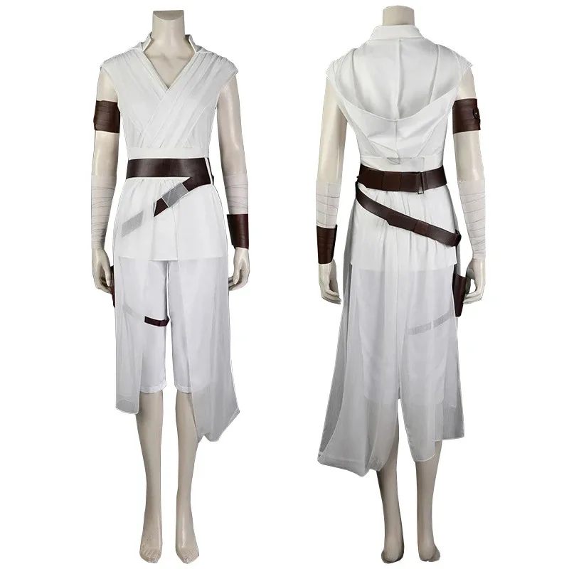 Star e Wars Rey Costume Cosplay The Rise of Skywalker Uniforme Cosplay Set completo Costumi di Carnevale di Halloween per Donna Gir