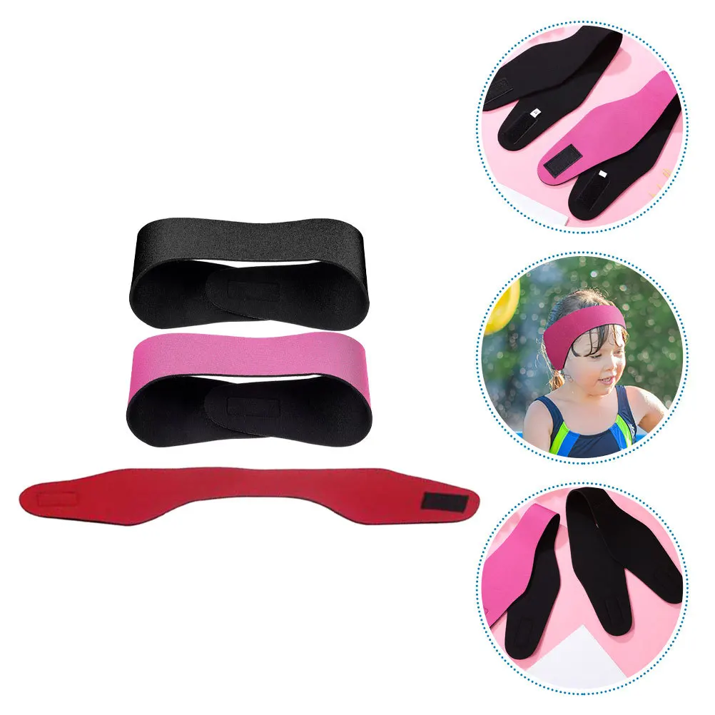 

3Pcs Swim Ear Band Waterproof Protective Headband for Swimming Diving Kids Women Multifunctional Swim Accessories