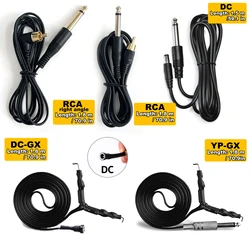 Tattoo Power Cord Clip Cord with RCA/DC Cable Line Connector - Essential Power Supply Accessory for Tattoo Machines