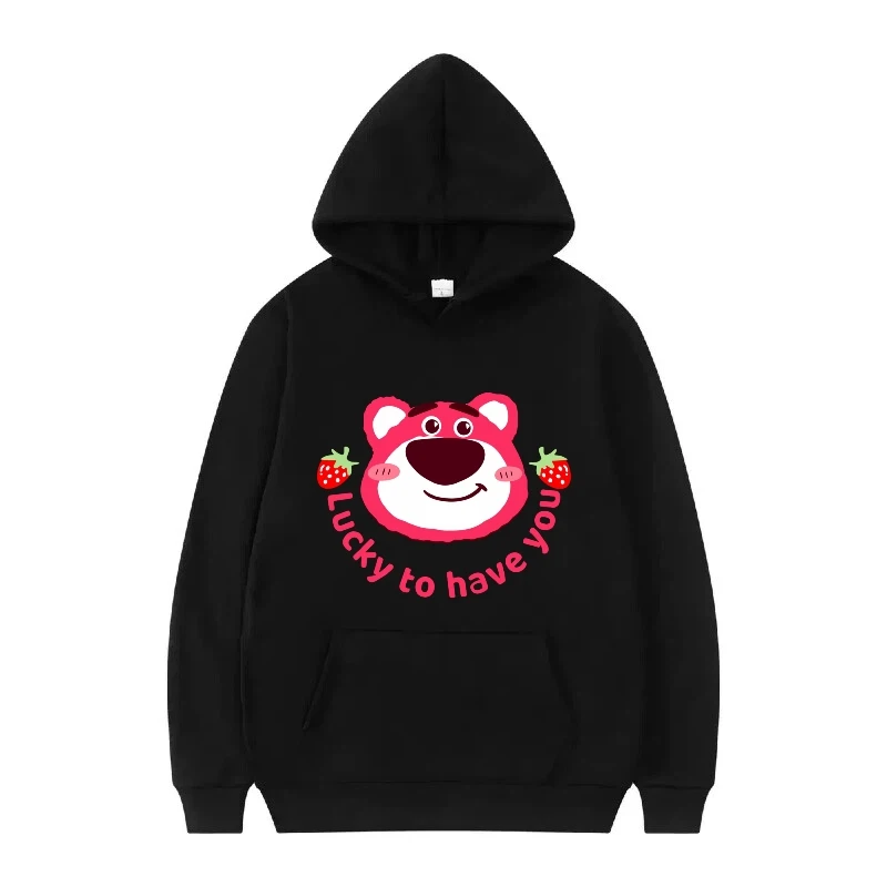 Disney Lots-o'-Huggin' oso patrón mujer blanco invierno moda suelta Top ropa jerseys señoras baratos sudaderas con capucha hombres sudaderas