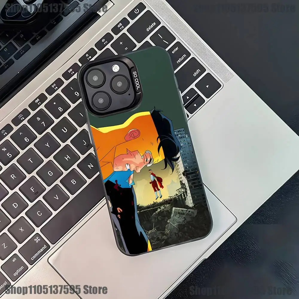 Invincible Mark Atom Eve Phone Case For iPhone 17,16,15,14,13,12,11,Pro,XS,Max,Plus,Mini,SE4,E Black Matte Shockproof Cover