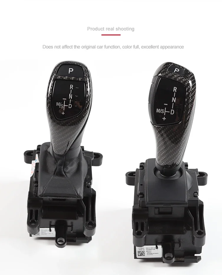 

Для BMW12 3 4 5 6 серии F20 F21 F22 F23 F30 F31 3GT F34 F35 F32 F36 F10 F07 Замена крышки ручки переключения передач из настоящего углеродного волокна