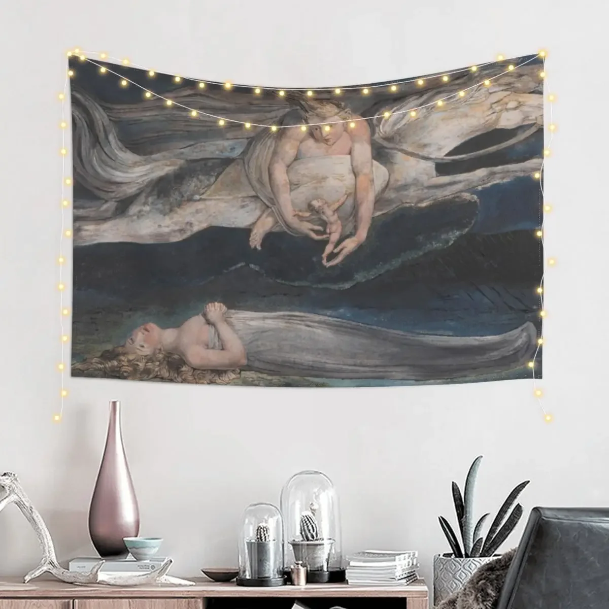 HD Pity by William Blake HIGH DEFINITION - Original colors Tapestry Art Mural Cute Room Decor Tapestry