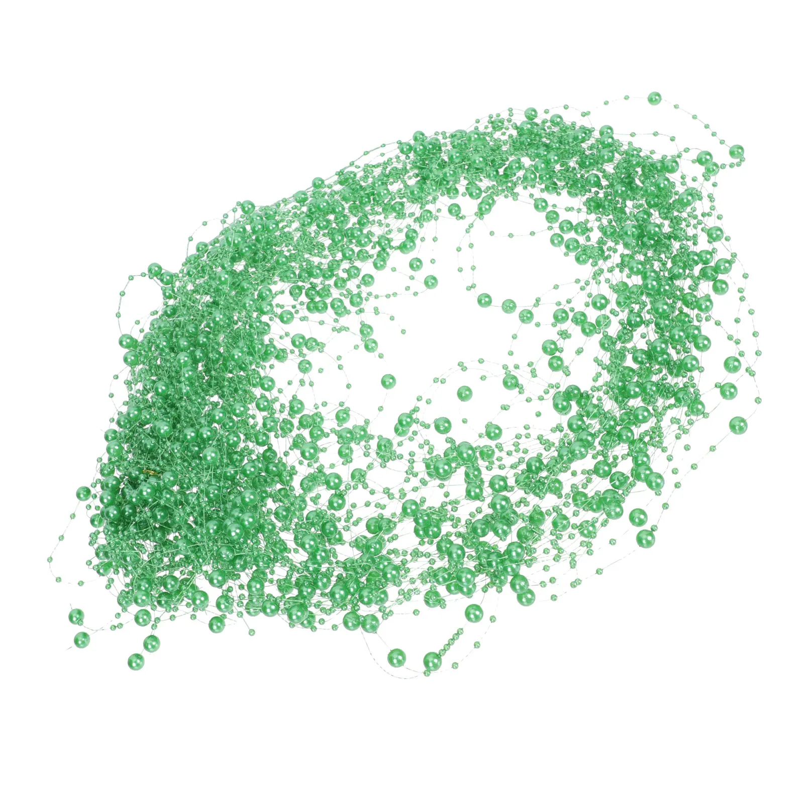 

40pcs Green Plastic Beads String Decorative Chains for DIY Party Home Office Shop Hanging naments Beads Chain Decorations Craft
