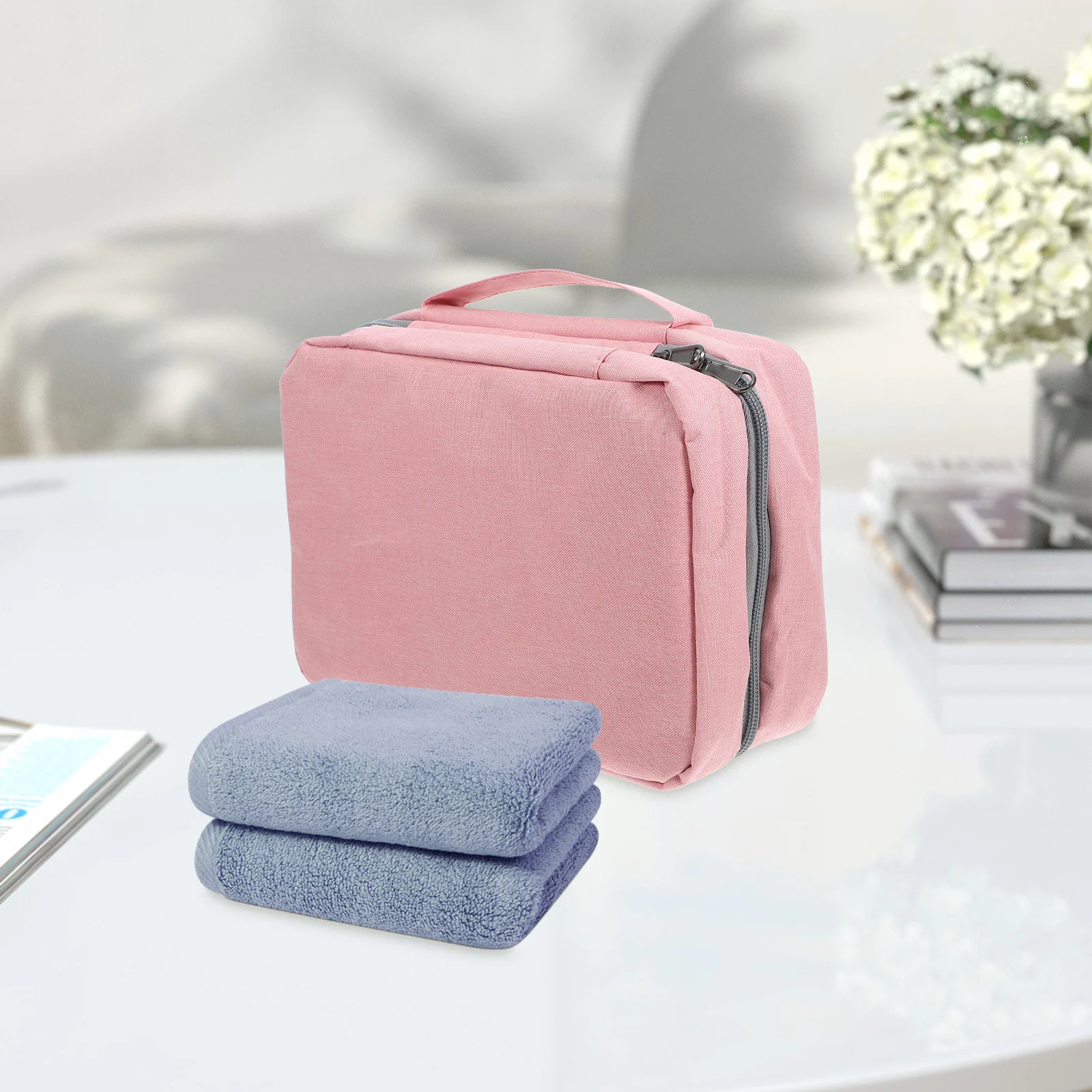 

Travel Toiletry Bag Waterproof Foldable Makeup Organizer Zipper Pouch Portable Large Capacity Travel Bag