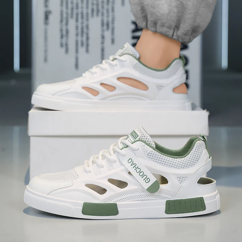 

Men's Vulcanized Shoes Summer Mesh Breathable Casual Sports Shoes Outdoor Running Skateboarding Shoes Men's Tennis Sports Shoes