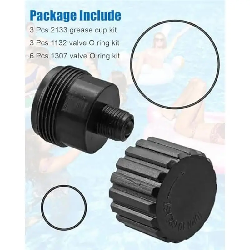 AT19-Grease Cup Kit 2133 O-Ring Pool Diverter Valve Rebuild Kit For Jandy 2 Way 3 Way 2 Port 3 Port