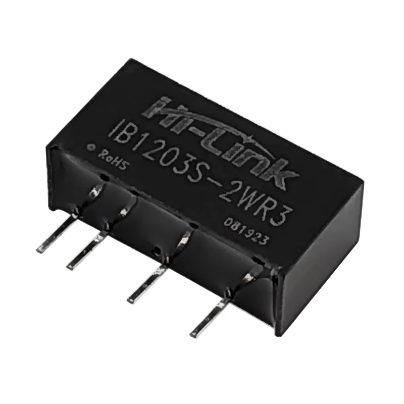 Hi-Link 2W 12V a 3.3V/5V/9V/12V/15V/24V Módulo de fonte de alimentação DC regulado único IB1212S-2WR3 IB1215S-2WR3 DC