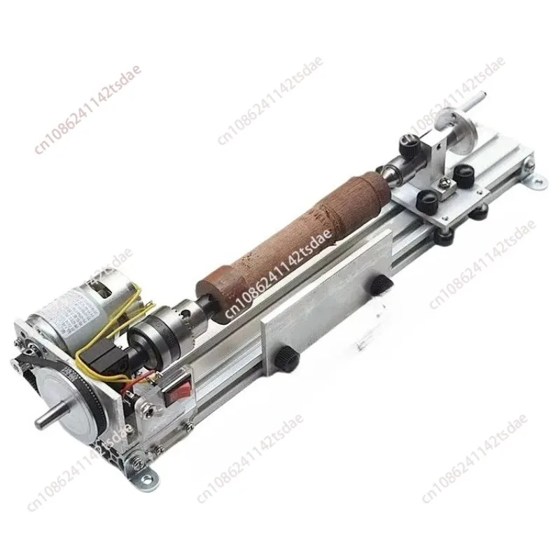 

Lathe Polishing Machine Mini Metal Woodworking Lathe Stepless Speed Regulation High Precision Mini Lathe Beads Machine 220V 80W