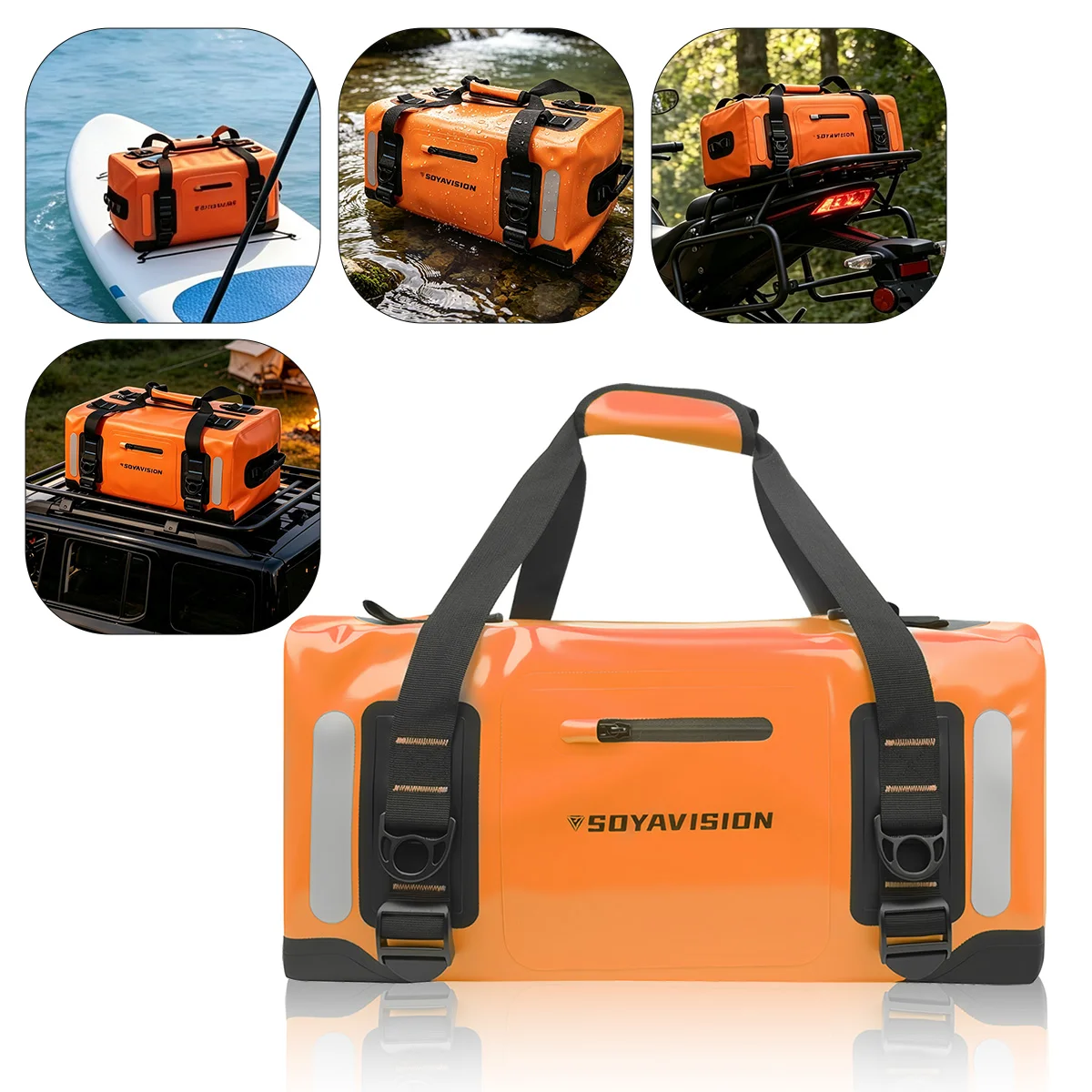 50L 70L 100L 120L Motorcycle Car Waterproof Tail Bags Back Seat Bags Cycling Camping Travel Bag Car Roof Luggage Storage Pack