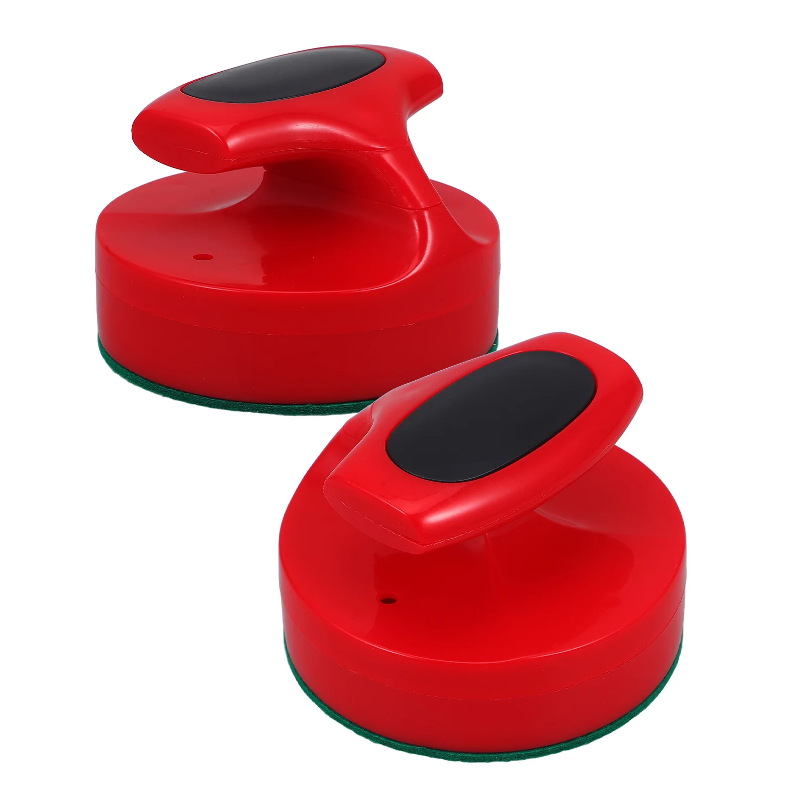2 Stuks 94Mm Air Hockey Vervanging Peddels Rode Vilt Bodem Voor Glad Gameplay En Gemakkelijk Installeren Mini Air hockey Pushers