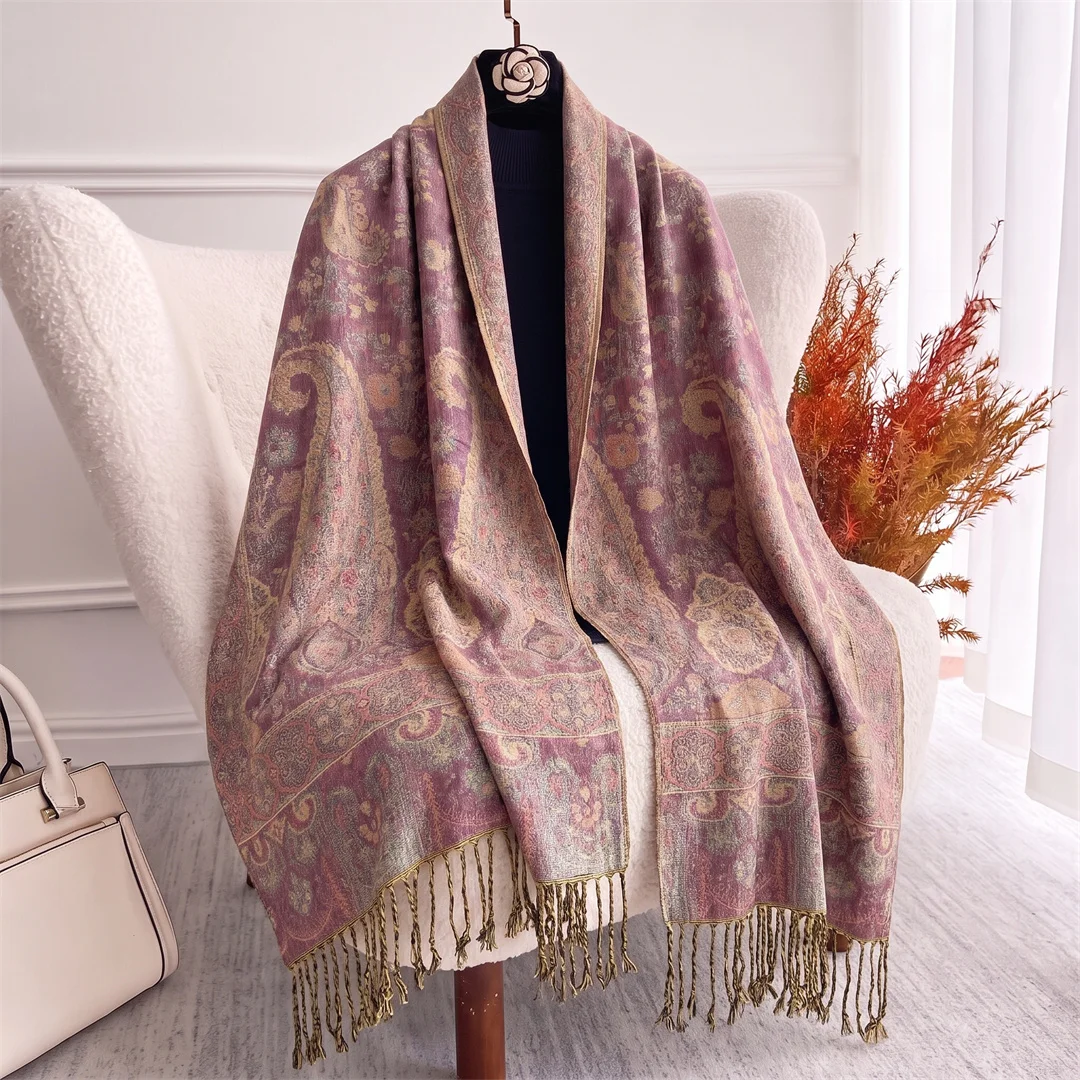 Modischer Paisley-Jacquard-Sch – Street Fashion Hijab Bewertung und Preis
