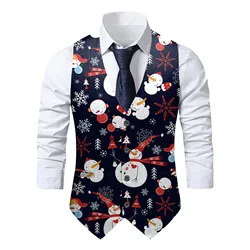 Hi-Tie Christma Green Gold Men's Vest Tie Business Formal Dress Silk Sleeveless Jacket 4PC Hanky Cufflink Paisley Suit Waistcoat