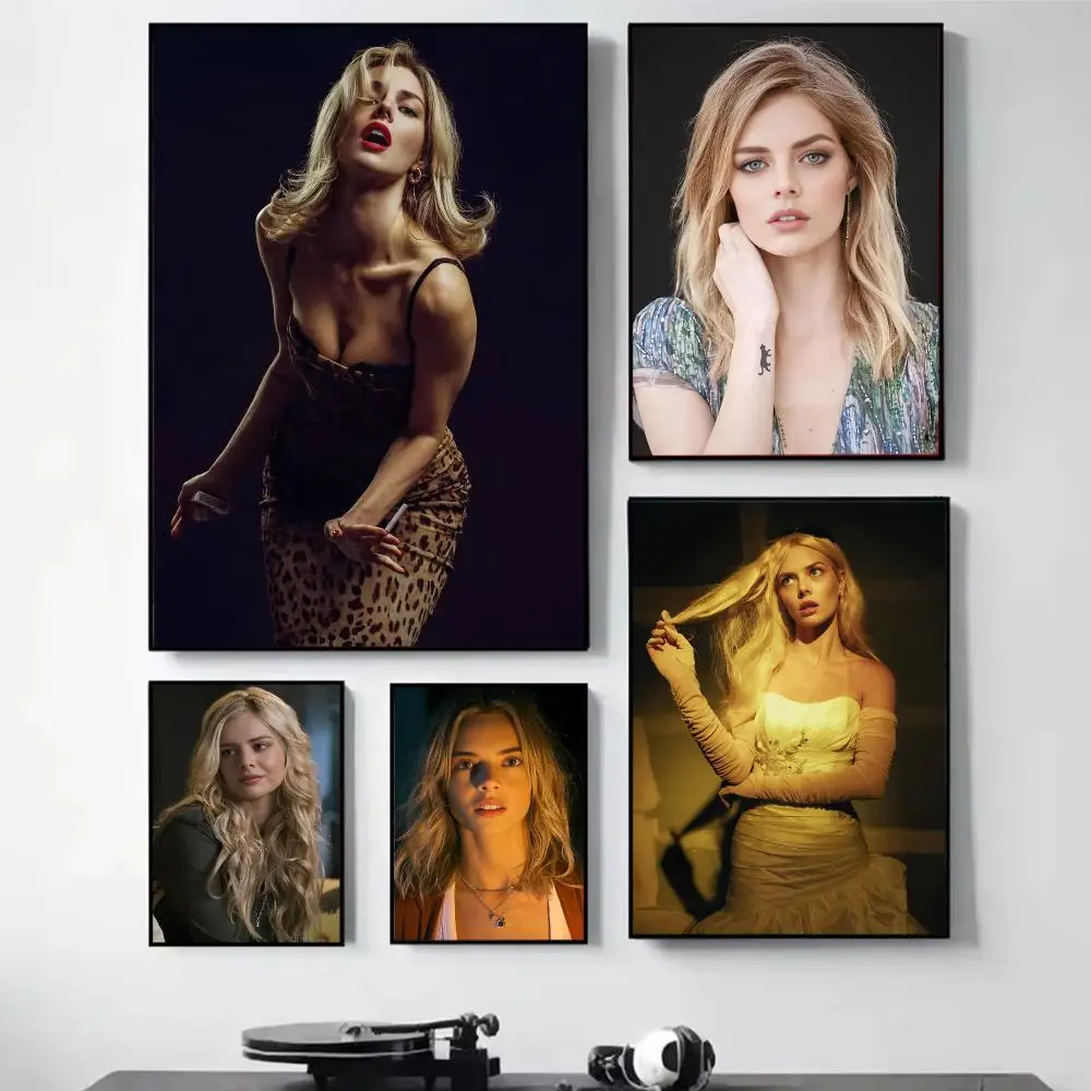 Australian Actress S-Samara Weaving Painting Calligraphy Self Adhesive Wall Art Waterproof Print For Bedroom Hallway Home Decor
