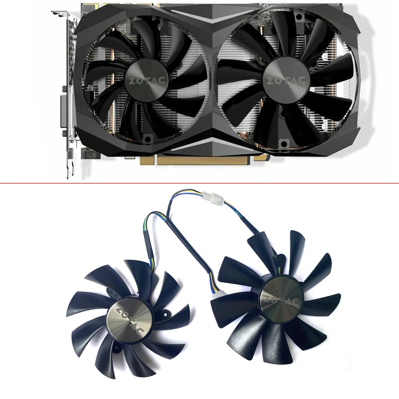 Cooling Fan 100MM 87MM For Zotac GTX 1060 1070 Ti Mini HA 1080 Ti Mini Dual Graphics Card Cooler DC 12V 0.45A GAA8S2U GA92S2H