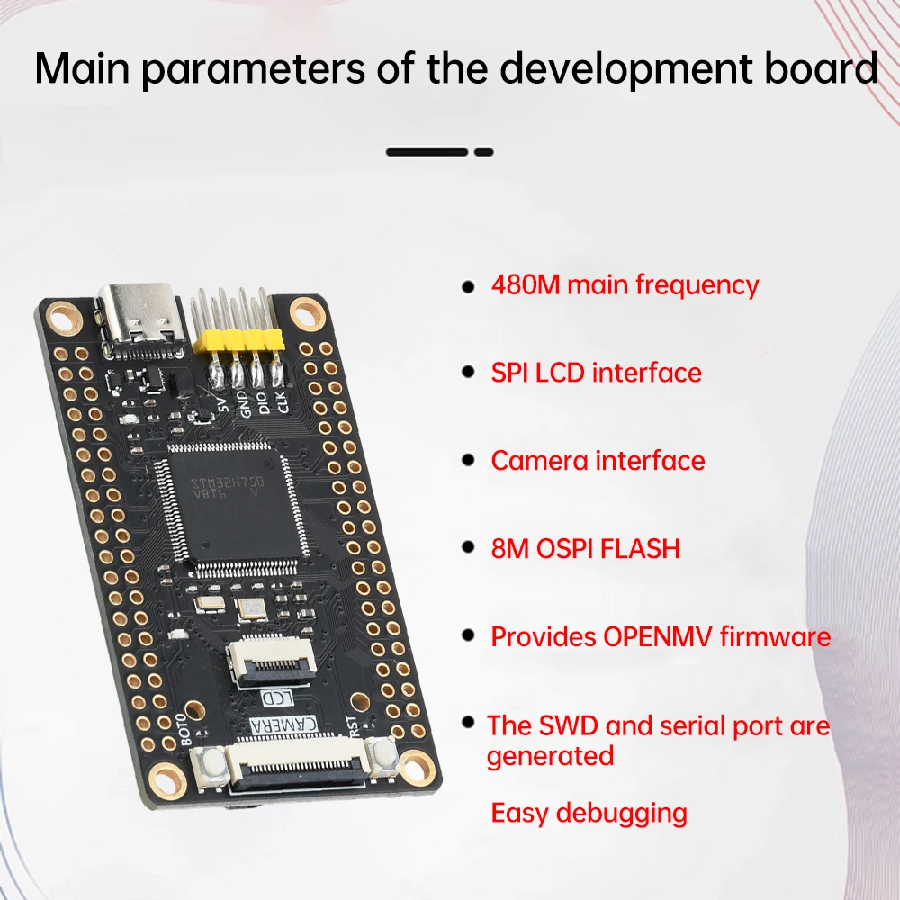 STM32H750VBT6 System Board Module STM32H750 Development Board Core Board Type-C