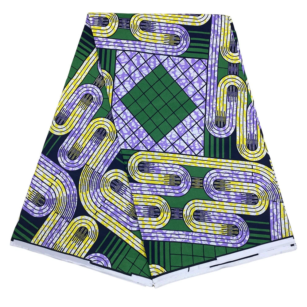High Quality 6 yards African Ankara Printed Wax Fabric Handmade DIY Material Wax African Fabric 100% Polyester