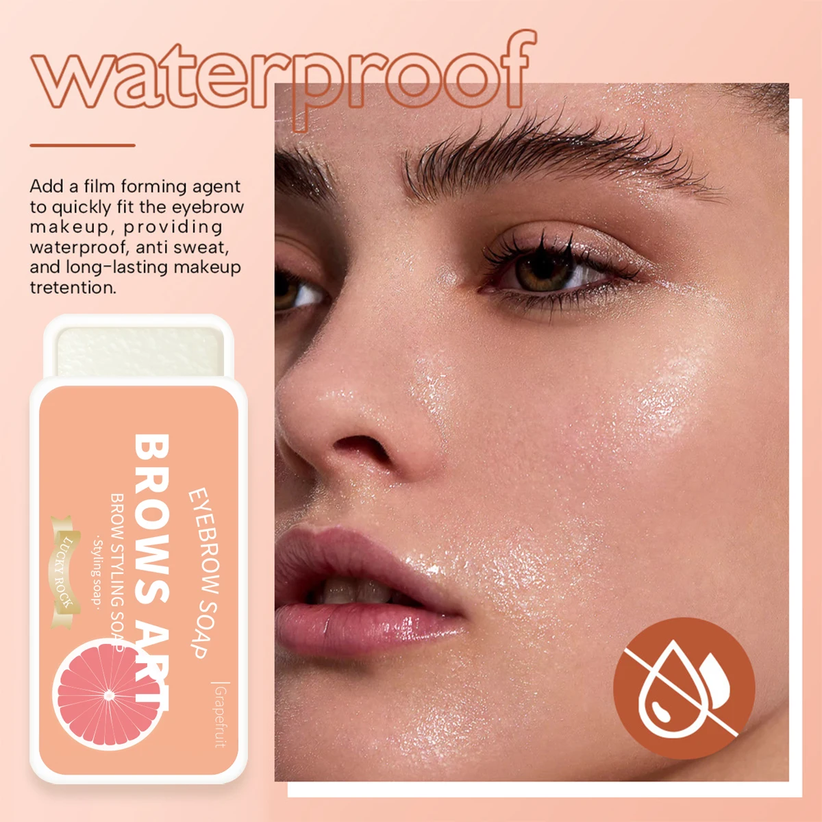 4-color eyebrow styling wax, styling gel, waterproof, natural, long-lasting, transparent eyebrow soap, eyebrow styling cream