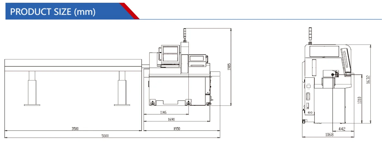 Torno Tipo Suíço para Precision Hining, Fresagem CNC, Alta Qualidade, Slm203