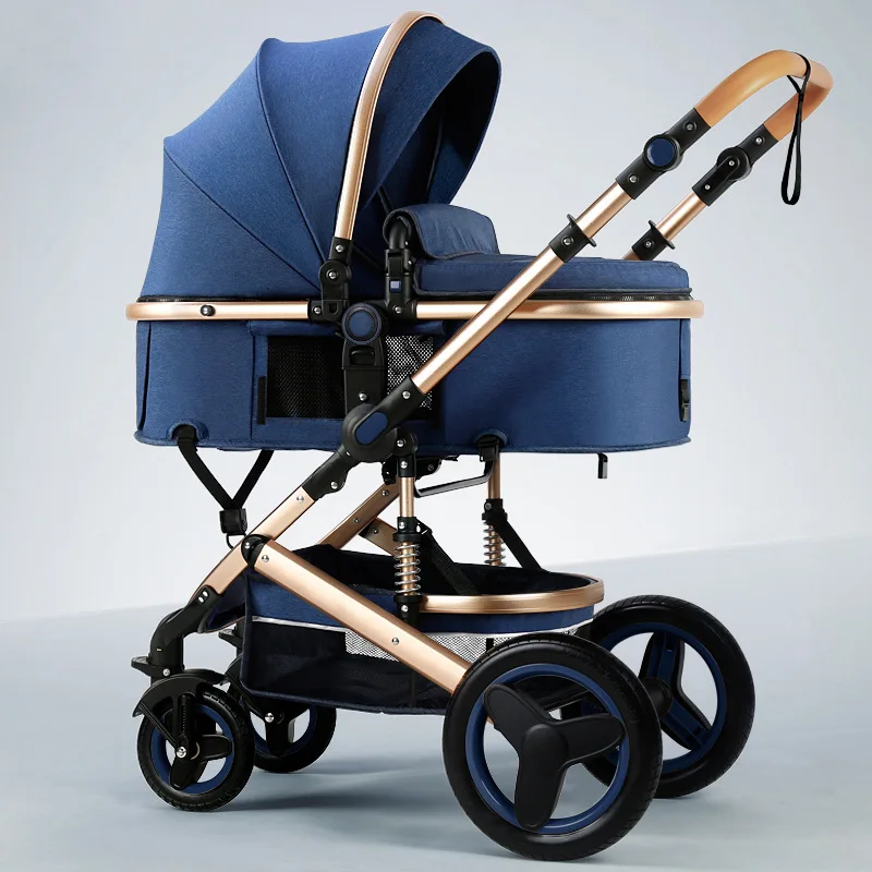 

Baby Stroller Can Sit or Lie Down Bi-directional Folding Shock Absorption Newborn Baby Stroller Can Lie Flat