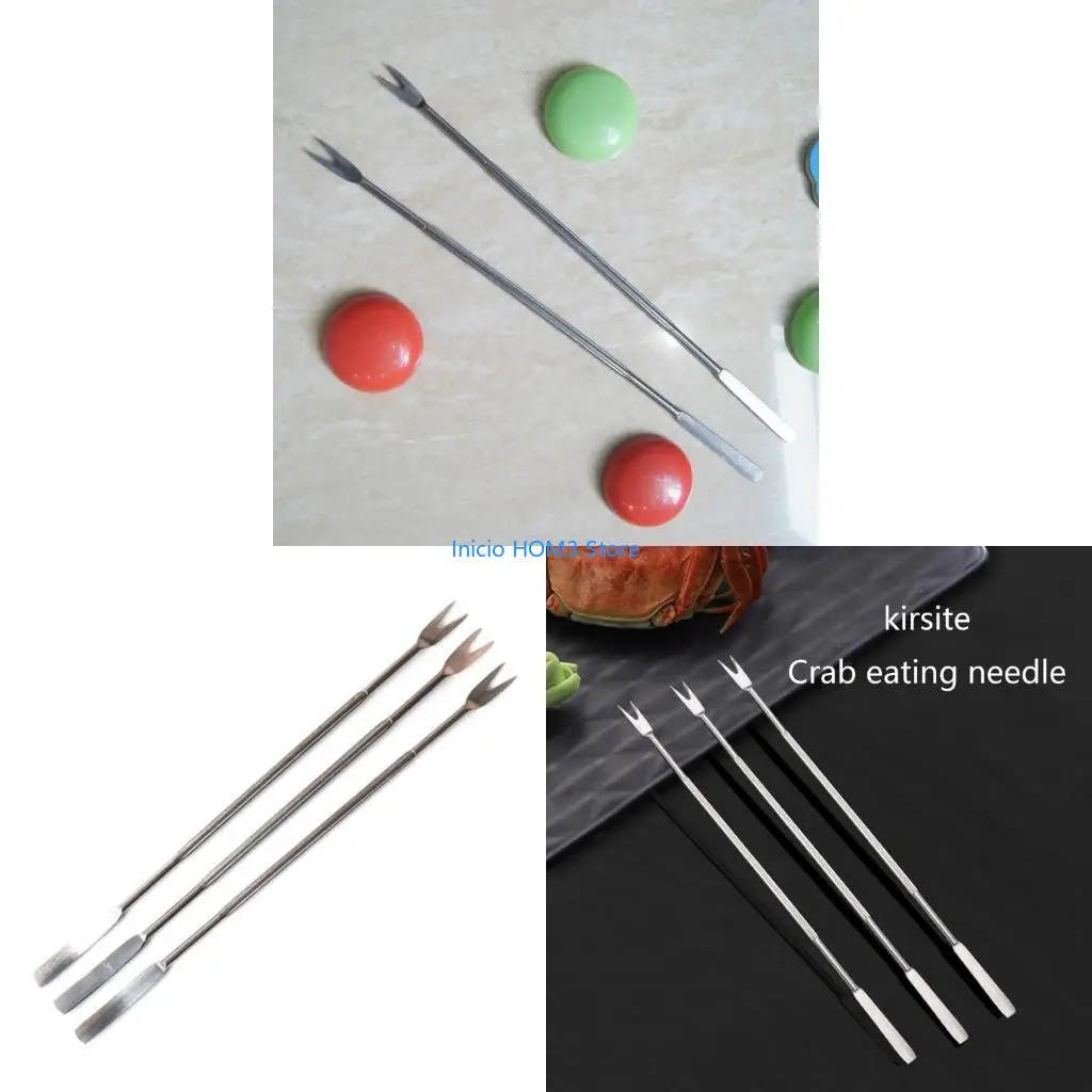A5YD Lobster Shellfish Forks Walnut Needle Fruit Fork Kitchen Gadget Seafood Tools