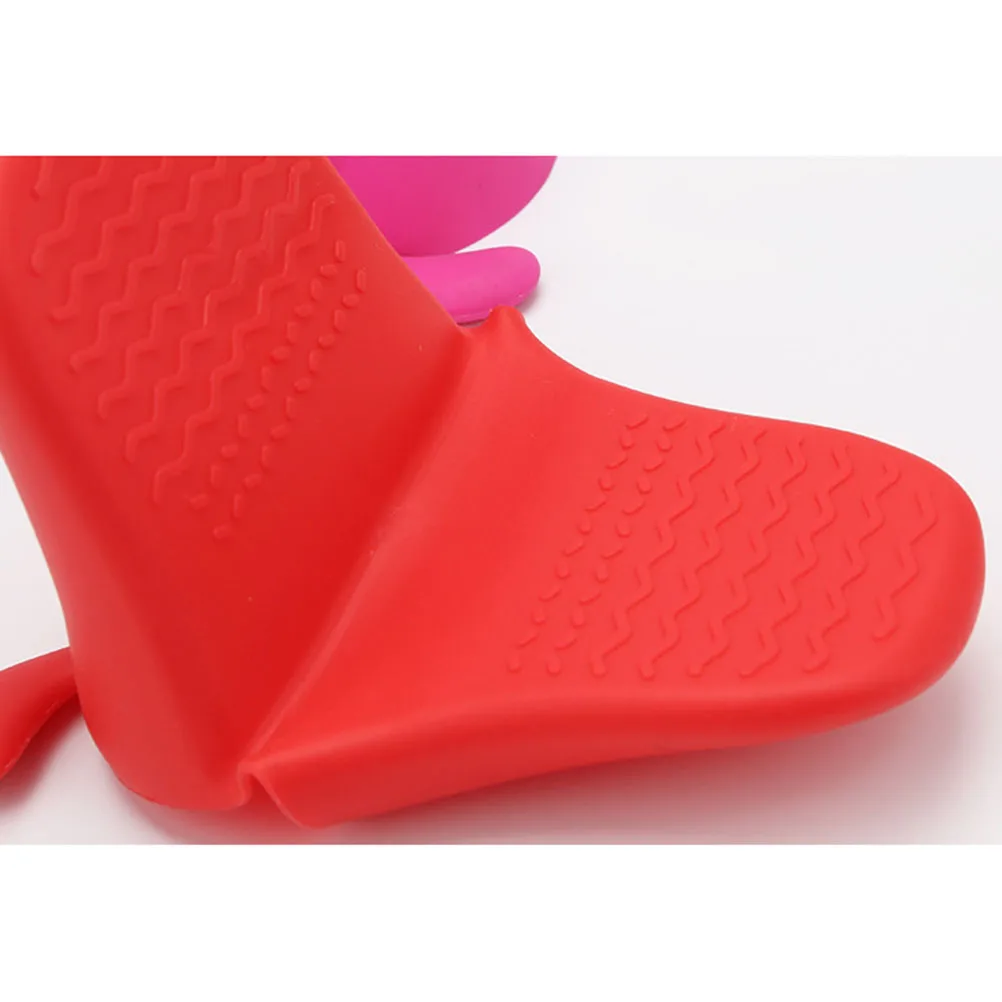 

2Pcs Silicone Heat Resistant Silicone Kitchen Gloves Kitchen Gloves Animal Shaped Anti Slip Oven Mitts Baking Safe